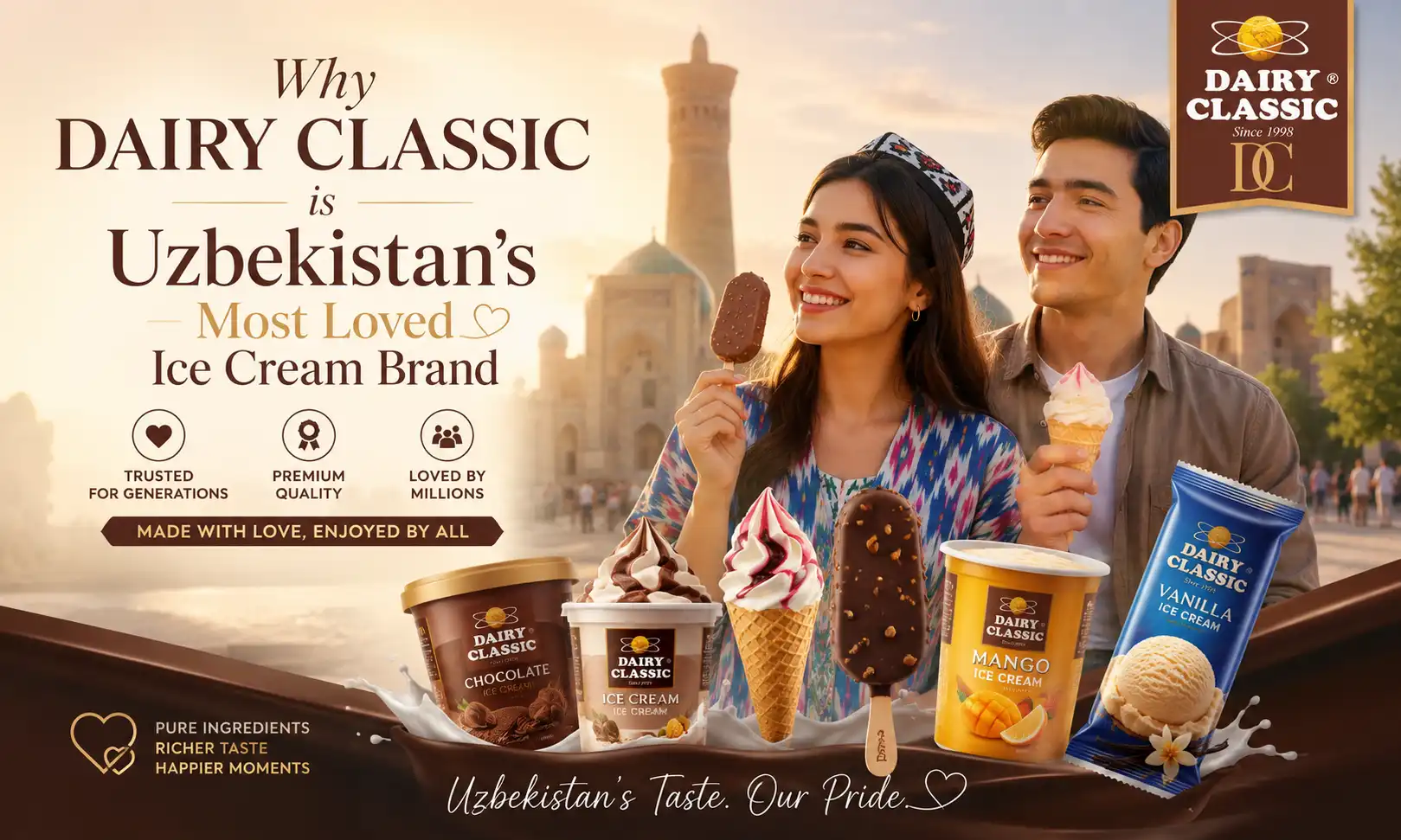 10 Reasons Why Dairy Classic is Uzbekistan’s Most Loved Ice Cream Brand